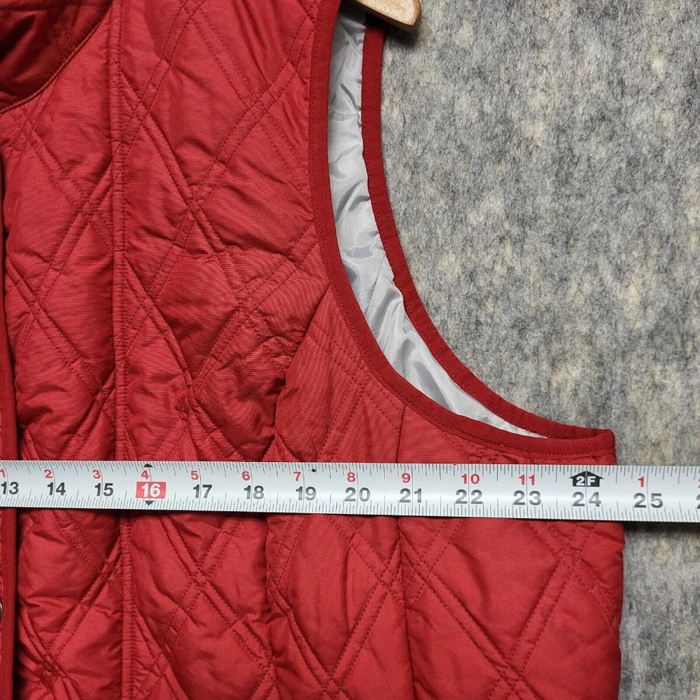 Eddie Bauer Vest Womens 2X Red Quilted Lightweight Packable Casual Outdoors - Picture 12 of 12